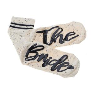 Phụ nữ đám cưới tiệc độc thân Bông tất kiểu vận động viên Maid of cho danh dự cô dâu Phù Dâu chữ sọc đính hôn hos