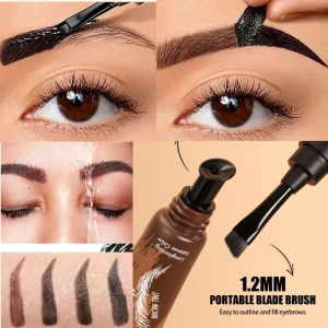 MIRELAE Long Lasting Peel-off Eyebrow Gel Quick-Drying  Look Eyebrow Tint Durable Brush Head Design Brow Tattoo Enhancer Eyebrow Styling