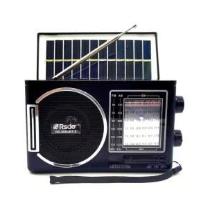HELUVK Plastic Bluetooth Radio High Volume Digital Display MP3 Player Solar Radio Durable with LED Flashlight Solar Powered Handheld Digital Speaker Elderly Home Walking Supplies