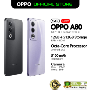 Oppo A80 5G Original Cellphone sale Brand new Android phone 6.67-inch Mediatek Dimensity 6300 Battery 5100mAh 45W Fast Charging