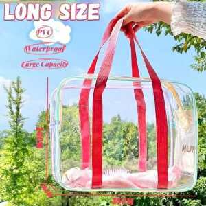 TERPE SHOP Pouch Beach Bag Waterproof Makeup Cosmetic Zipper Case Transparent Trave