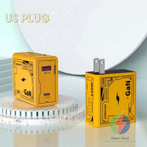 Củ sạc nhanh SUPER FAST GaN PD QC 3.0 120W  1 Cổng USB 3.0 + 1 Cổng Type C Hàng chính hãng