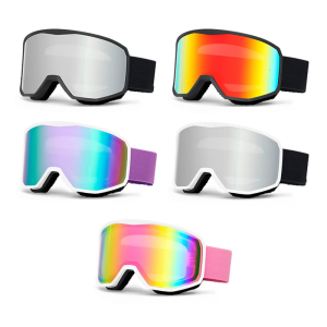 Snowboard Goggles Double Layers Ski Goggles Anti-fog Snow Goggles Windproof Snowboard Glasses for Men and Women