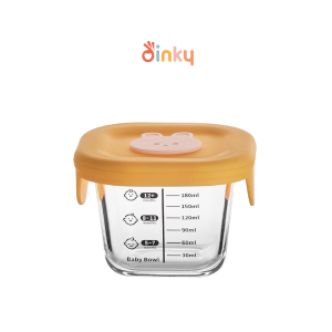 Dinky Family - Cute Bunny Food Storage Glass Container | Making baby meal preparation time so much easier!