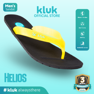 KLUK Sandal Jepit Pria - Helios Uno Cama Black - Anatomic Premium Sandal [Glow in the Sun]