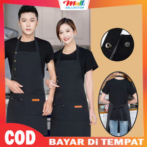 MALL - Celemek Apron Barista Premium Pria Wanita Cafe Restoran Dapur Masak Anti Air Korea CLM05