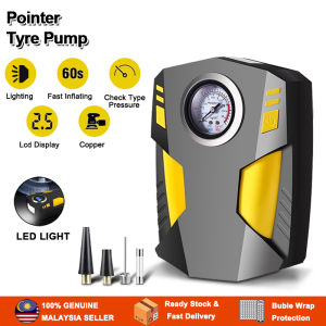 Car Tyre Air Pump 12V Portable Car Motorcycle BikeElectric Tyre Pump Tire Inflator Inflator Air Compressor Tayar Pam 充气