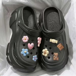 [Free Shipping] Cartoon Thick-Soled Clogs For Women New Summer Outdoor And Indoor Styles Non-Slip And Odor-Resistant Summer Sandals For Women