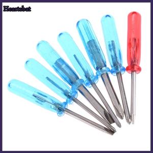 [Heartsbat] 7 Pcs set blue 45mm x 3mm mini small cross screwdriver set repair tool
