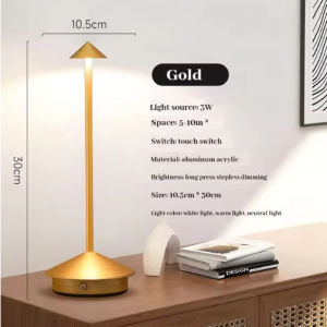Table Lamp Bedroom LED Table Lights Retro 3 Color Rechargeable Night Light Bar Desktop Decorative Lamp Lampu Meja Lampu USB Read Lamp