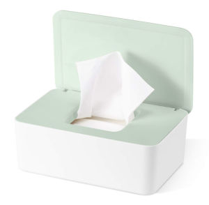 Face Mask Box Holder Facial Tissue Dispenser Box Cover Holder Napkin Organizer Enlarged Capacity Wet Tissue Box with Lid Sealed Rectangular Household
