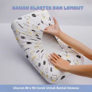 Sarung Bantal Travel Besar Bisa Dicuci ukuran 80 x 90 CM / Sarung Bantal Travelling / sarung Bantal Sekali Pakai / Sarung Bantal Tidur / Pillowcase M08