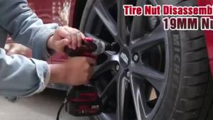 Electric impact wrench 1280vf/1980vf Cordless heavy-duty electric wrench portable power tool set