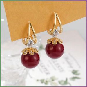 Earrings High-end Accessories Fashionable and Elegant Style Decoration Diamond Embellishment Winter