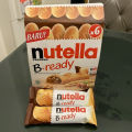 NUTELLA B READY ISI 6 PCS X 22GR 1 BOX, NUTELLA FERRERO B-READY 22 GR X 6 PC 132GR HALAL, NUTELLA BREADY 6PCS X 22 GRAM. 