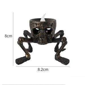 VICENDA Funny Halloween Skull Light Interesting Creative LED Night Light Luminous Small Halloween Lamp Party Decor