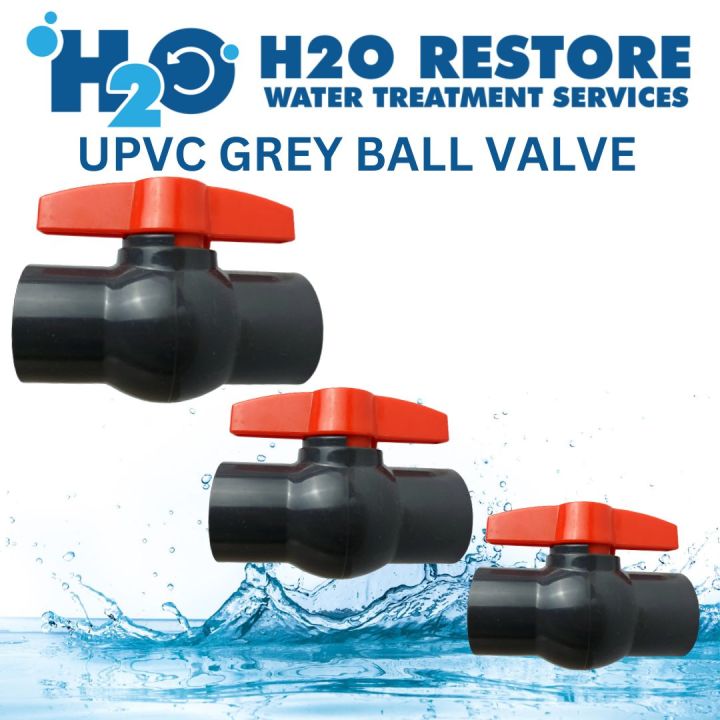 Water Filter Ball Valve UPVC Grey Fittings Different Variation Size for