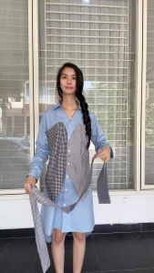 DRESS KOREA WANITA CASUAL KATUN IMPORT FIT TO XL 654