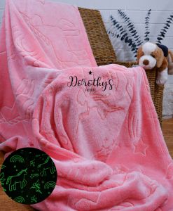 Glow In The Dark Luminous Soft Fleece Blanket 150x200cm | Dorothys Home