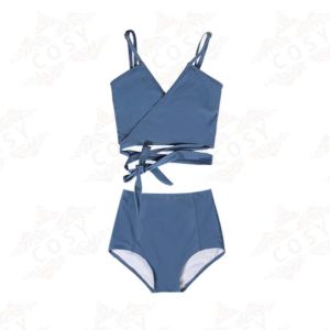 ชุดว่ายน้ำผู้หญิง ชุดบิกินี่ (ขนาดก่อนยืด : รอบอก30" เอว24") Bikini Swimsuit ชุดว่ายน้ำเซต2ชิ้น ชุดบิกินี่ ชุดว่ายน้ำ  (สินค้าพร้อมส่ง)