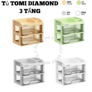 🌱Tủ TOMI DIAMOND LỚN - Nhựa Duy Tân Tủ Mỹ Phẩm Tủ Văn Phòng Mini Để Bàn Tiện Lợi 🌱 Tổng Kho Sài Gòn 1 🌱