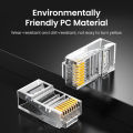 UGREEN 50/100pcs Cat 6 RJ45 Modular Plug for Network CAT6 LAN Professional CAT6 Network Cable Connector. 