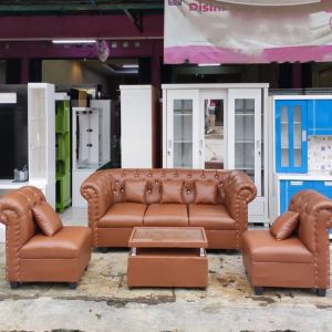 (FREE ONGKIR) Sofa Chesterfield/ Sofa Sudut/ Sofa L/ Sofa Minimalis Retro Dudukan 311