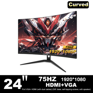 EXPOSE Gaming Monitor for PC 27 Inch 165Hz 1ms 1K FHD IPS Frameless Curved Design with a speaker Laptop Home