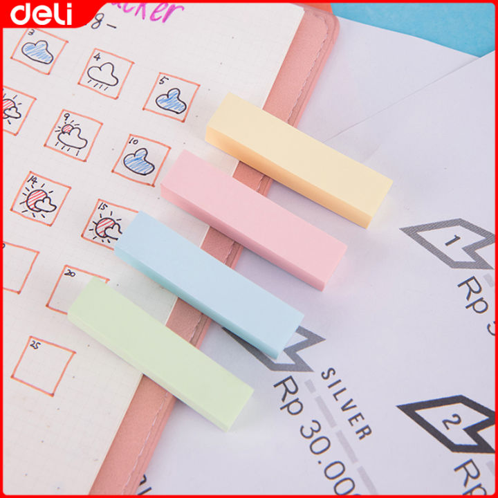 Sticky Notes 4pcs Deli 4Pcs Sticky Notes Set Pad Index Tabs Office School Supplies 400 ...