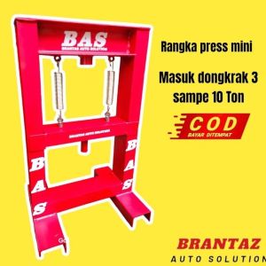 Rangka Alat press Hidrolik untuk mengeluarkan atau memasukan laher bearing bushing dll multifungsi 5 Ton