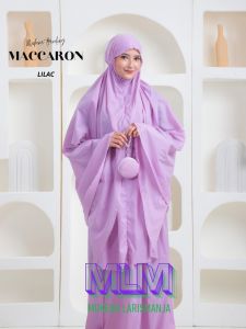 MUKENA TRAVELING PARASUT KOREA MACAROON COUPLE 2in1 (size dws dan anak tanggung)