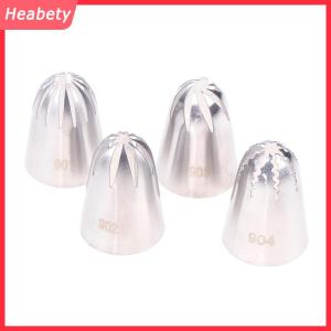 Heabety 901 902 903 904 thép không gỉ kích thước lớn gần sao đường ống vòi phun kem kem lời khuyên bánh fondant nhà bếp nướng công cụ
