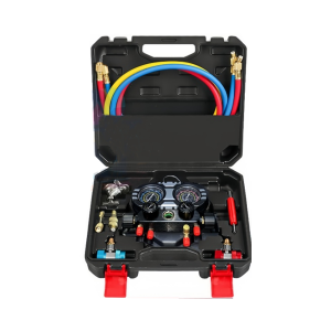 4 Way AC Manifold Gauge Set - HVAC Diagnostic Tool for R134A R410A R22