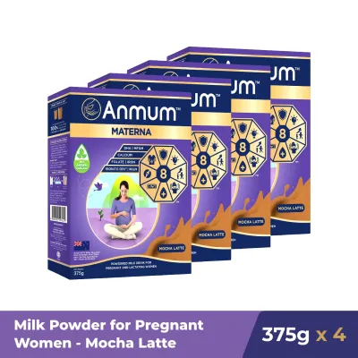 Anmum Materna Pregnancy Milk Powder Mocha Latte 375G x4
