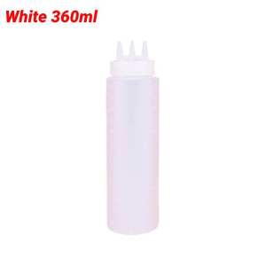 Ketchup Squeeze Bottle Plastic Condiment Squeeze Squirt Bottles 3 Hole Dispensing Bottles for Oil BBQ Sauces Paint