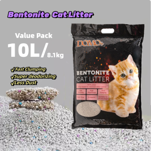 DOMO+ Premium Bentonite cat litter 10L x 5 Packs/10 Packs