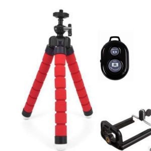 【Photography Artifact】Octopus Lazy Phone Holder Octopus Flexible Tripod Stand For Camera Mini Flexible Sponge Octopus Tripod Stand