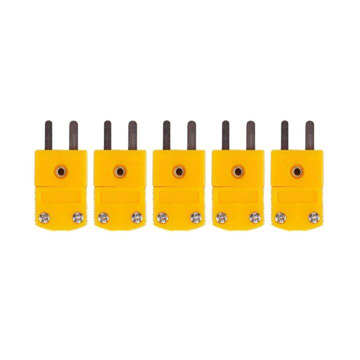 5Pcs RTD Circuits K Type Temperature Sensor Thermocouple Plugs Yellow Lazada Co Th