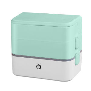 Portable heated lunch box Double-layer steamed rice insulated stainless steel Electric Lunch Boxes