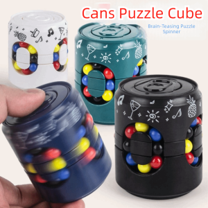 WAPKTY Plastics Soda Can Fidget Toy Finger Gyro Rotating Ball Finger Spinner Gyro Creative 3D Rotating Ball