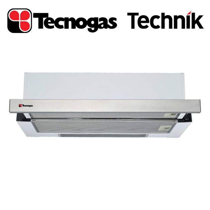 Tecnogas Technik 60 cm 2 Motor Telescopic Range Hood TRH6022IX (White Body with Stainless Front)