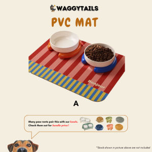[SG] Non-SlipFeeding Mat for Dogs & Cats    Silicone & PVC    Waterproof Bowl Mat    Easy Clean