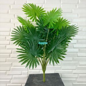 Tanaman Plastik Daun Artificial Palem Sadeng X18 Semilatex Dekorasi Ruangan Hiasan Aesthetic