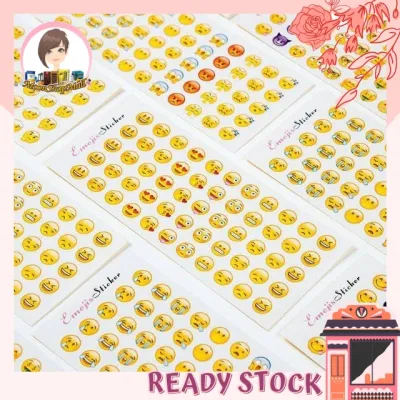 12 sheets Emoji Stickers Stiker emoji 表情管理符号贴纸