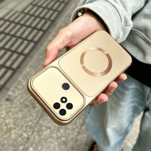 Case For Oppo A15 A15S A35 New Multi-Color Paint 3D Pattern Magnetic Suction Ring Anti Drop Phone