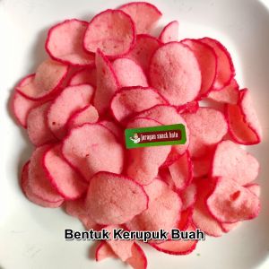 KERUPUK BUAH 25 GRAM BUAH NAGA ANGGUR JAMBU DURIAN STRAWBERRY