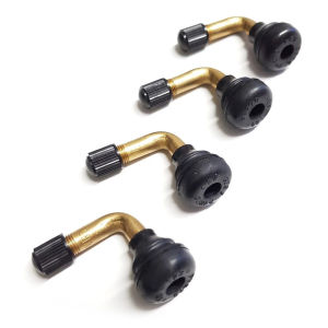 RIN9353 Snap-in Motorbike Right Angle Wheel Tire Brass Rubber 90 Degree Scooter Tyre Valves Tyre Valves Stem Motorcycles