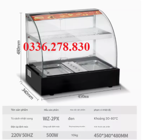 tủ giữ nóng gà rán