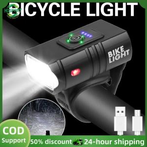 【HOSPORT】LED Bicycle Light 10W 800LM 6 Modes USB Rechargeable MTB Front Lamp【1-3 days delivery】