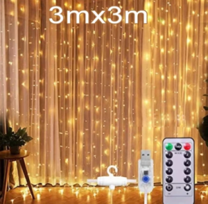 Lampu Tumblr Led Tirai Gorden 3 x 3 Meter 300 Mata Backdrop Pelaminan Lampu Dekorasi Cafe Lampu Dekorasi Pelaminan Pesta Led Fairy